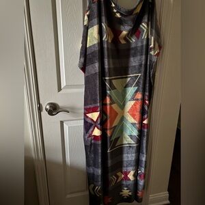 St labre school throw approx 56x46 in in soft colorful piece